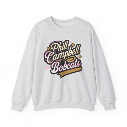 Adult Crewneck Sweatshirt \ Phill Campbell Bobcats \ PCBG1