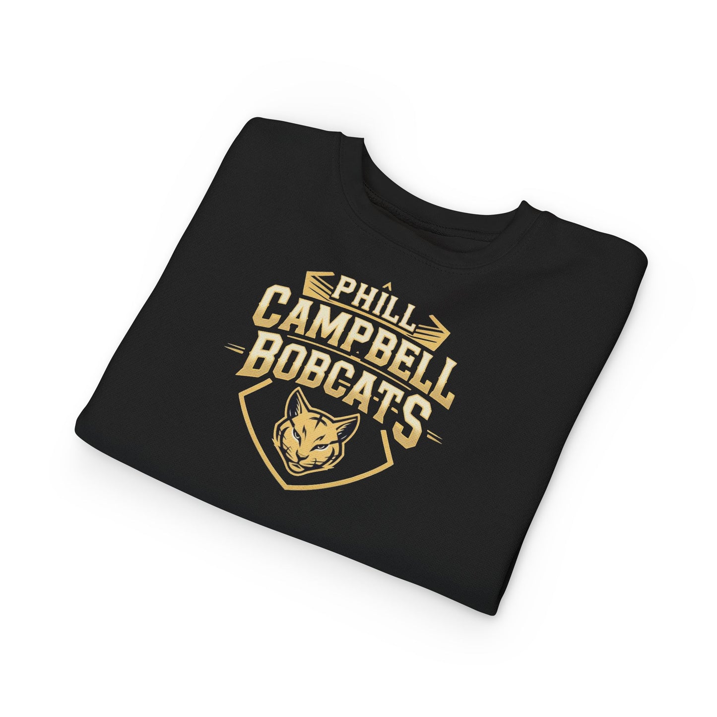 Toddler Crewneck Sweatshirt \ Phill Campbell Bobcats \ PCB1