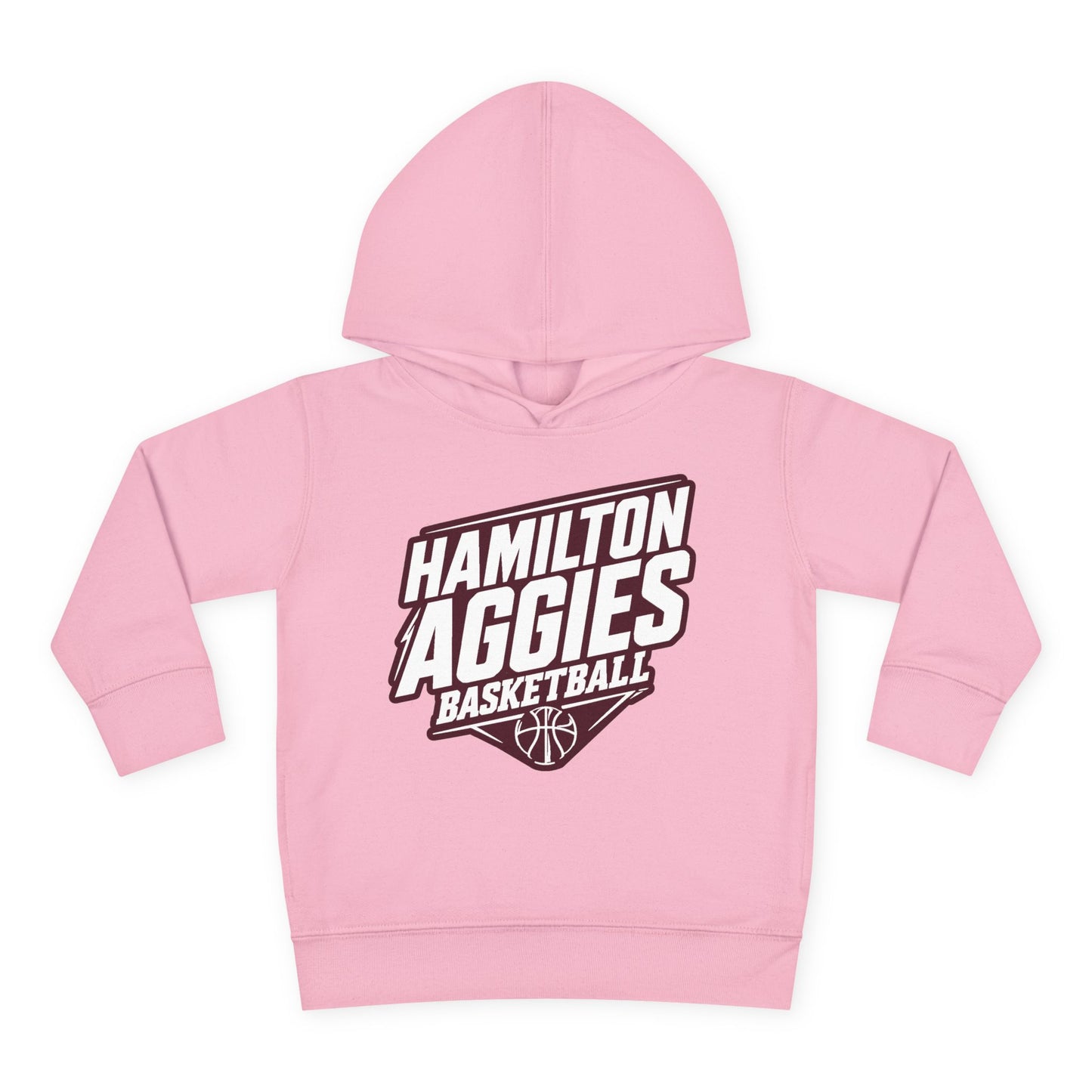 Toddler Hoodie Sweatshirt \ Hamilton Aggies Basketball \ HABB2