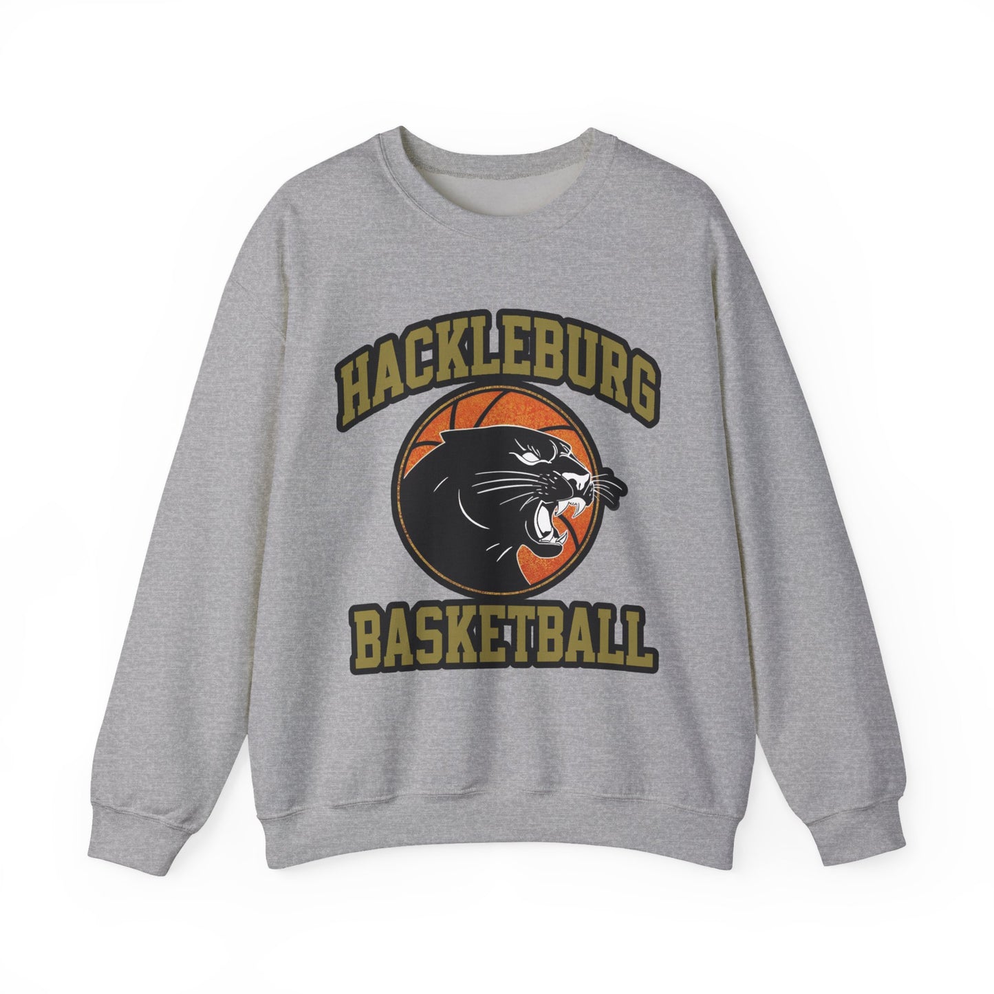Adult Crewneck Sweatshirt \ Hackleburg Panther Basketball \ HPBK1
