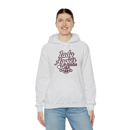 Adult Hoodie Sweatshirt \ Hamilton Aggies Basketball \ HABBG2