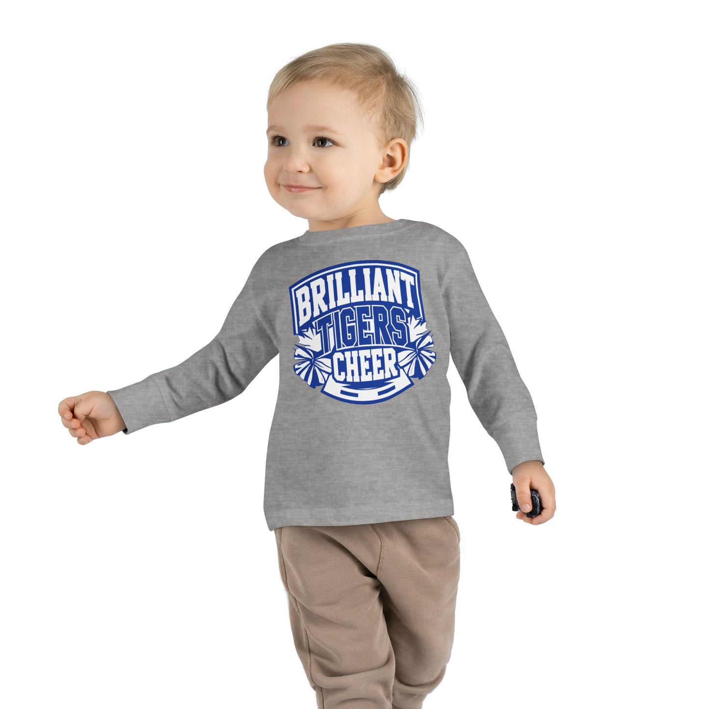 Toddler Long Sleeve Tee \ Brilliant Tigers Cheer \ BTC1