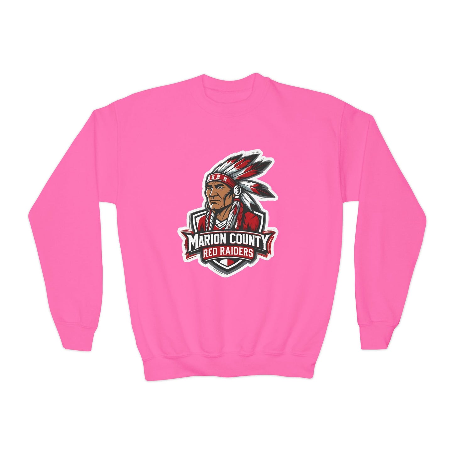 Youth Crewneck Sweatshirt \ Marion County Red Raiders \ MC2