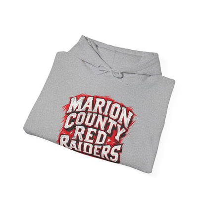 Adult Hoodie Sweatshirt \ Marion County Red Raiders \ MC1