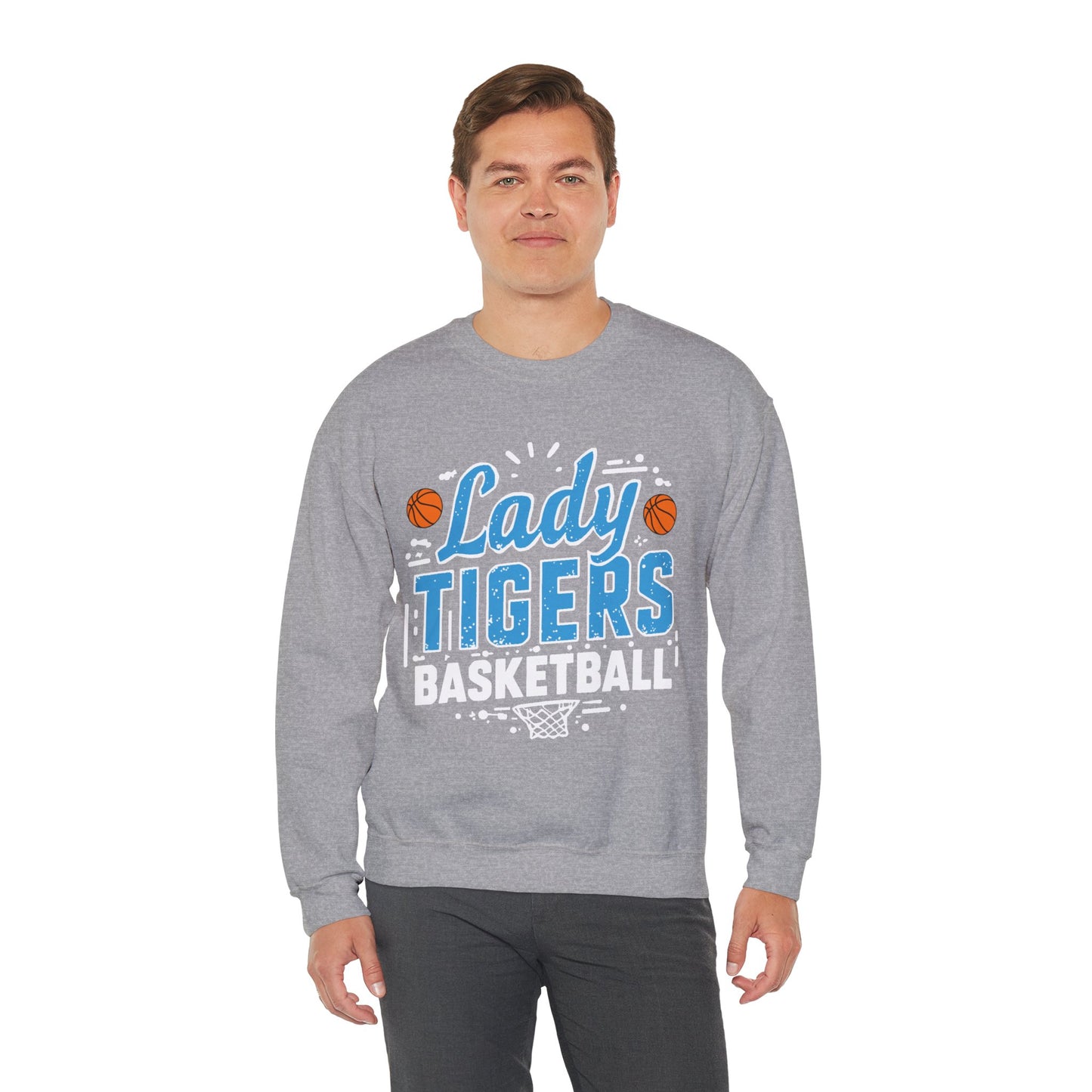 Adult Crewneck Sweatshirt \ Brilliant Tigers Basketball \ BTBKG1