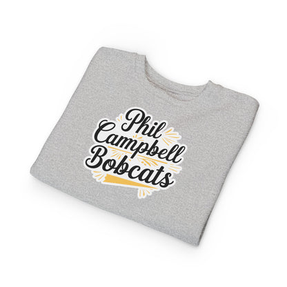 Toddler Crewneck Sweatshirt \ Phil Campbell Bobcats \ PCBG2