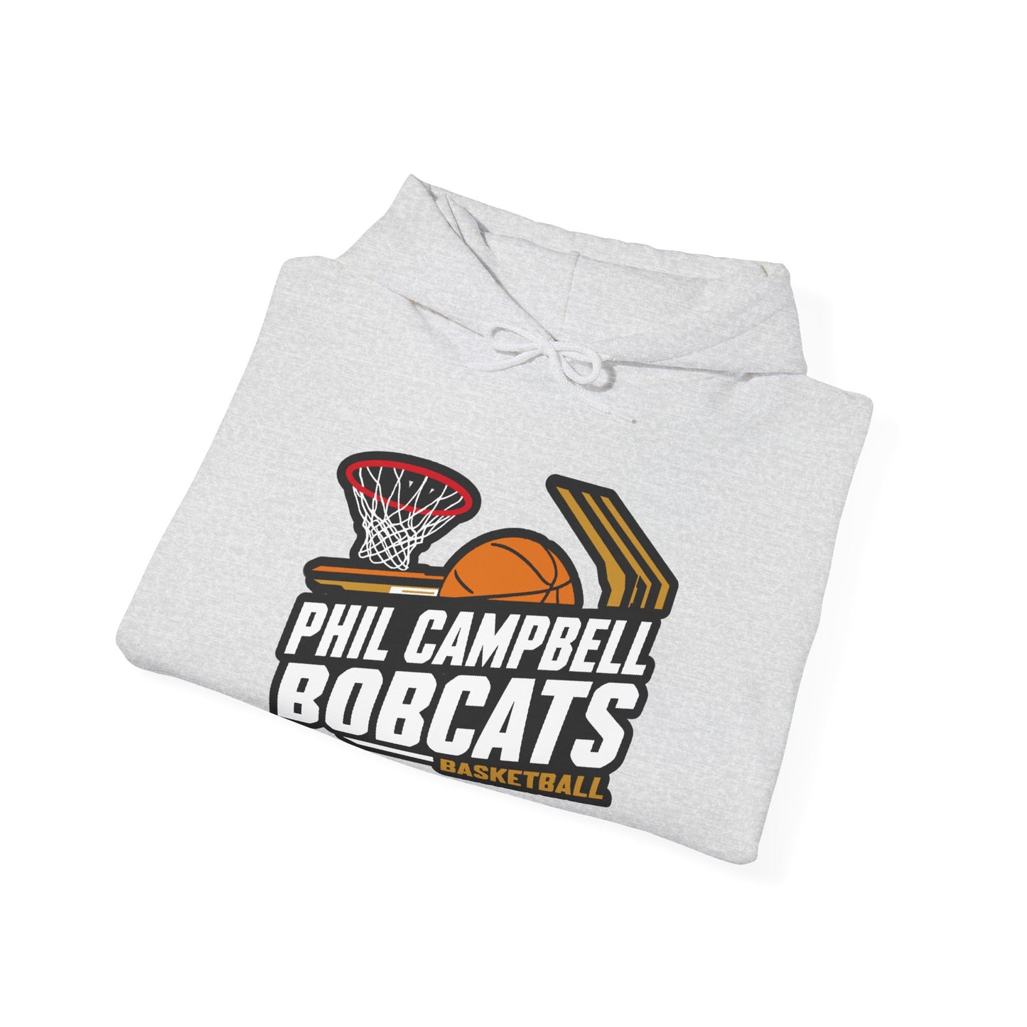 Adult Hoodie Sweatshirt \ Phil Campbell Bobcats Basketball \ PCBBK1