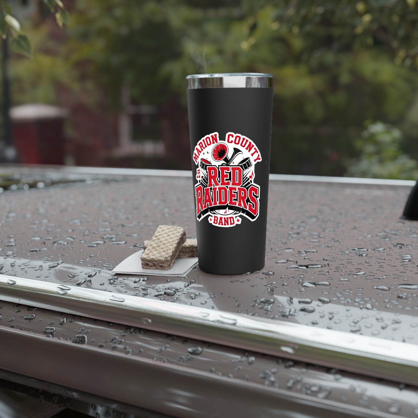 22oz Copper Insulated Tumbler \ Marion County Red Raiders Band \ MCB2