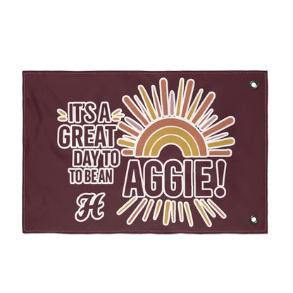 Double Sided Flag \ It's a Great Day to be an Aggie! \ GDA1