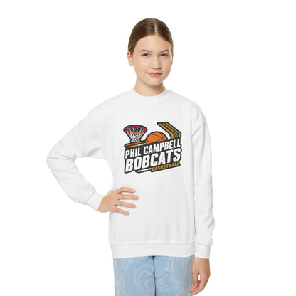 Youth Crewneck Sweatshirt \ Phil Campbell Bobcats Basketball \ PCBBK1