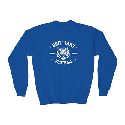 Youth Crewneck Sweatshirt \ Brilliant Tigers Football \ BTF2