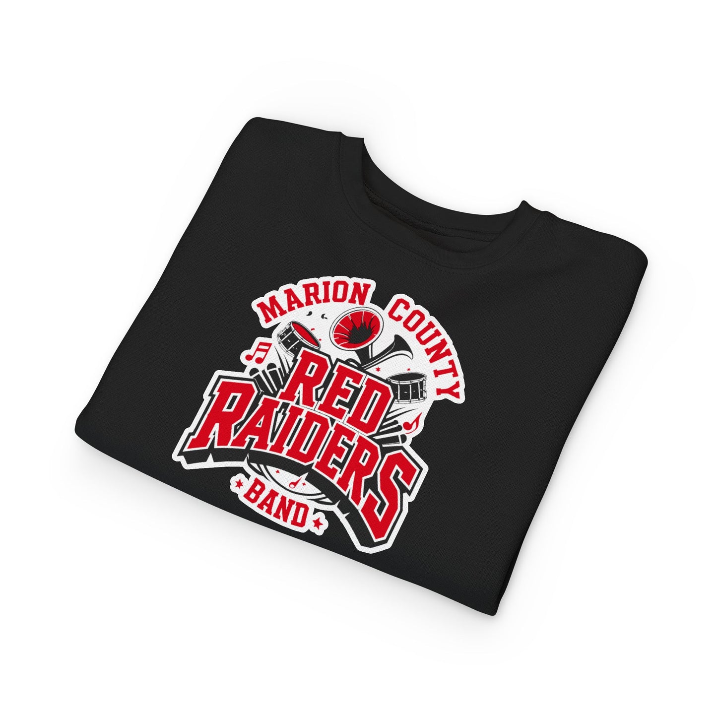 Toddler Crewneck Sweatshirt \ Marion County Red Raiders Band \ MCB2