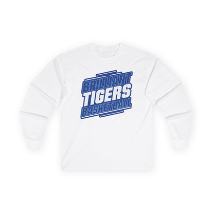 Adult Long Sleeve Tee \ Brilliant Tigers Basketball \ BTBK2