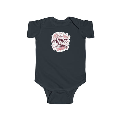 Short Sleeve Baby Bodysuit \ Hamilton Aggies Wrestling \ HAWG1