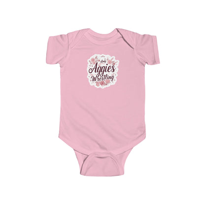 Short Sleeve Baby Bodysuit \ Hamilton Aggies Wrestling \ HAWG1