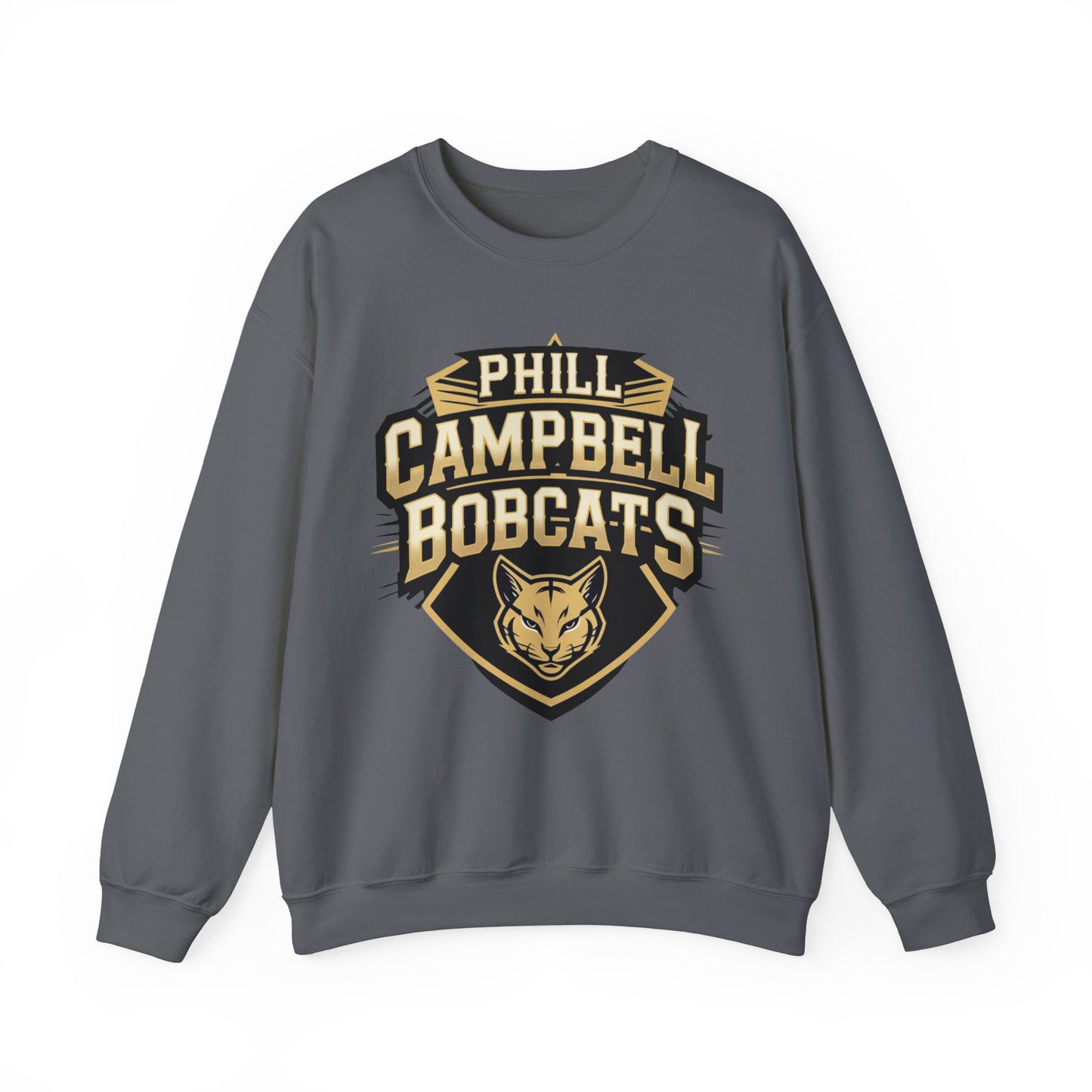 Adult Crewneck Sweatshirt \ Phill Campbell Bobcats \ PCB1