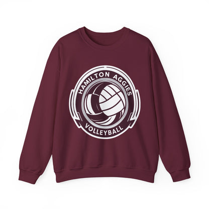 Adult Crewneck Sweatshirt \ Hamilton Aggies Volleyball \ HAV1