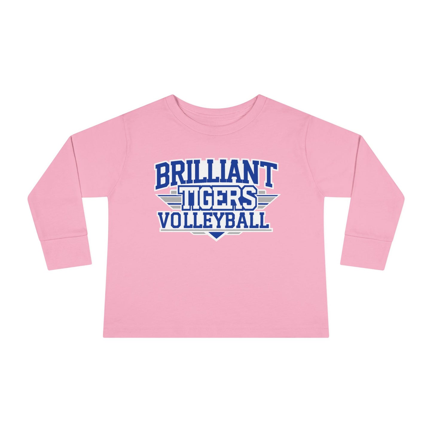 Toddler Long Sleeve Tee \ Brilliant Tigers Volleyball \ BTV2
