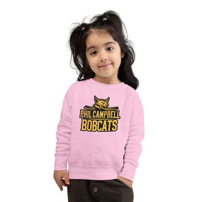 Toddler Crewneck Sweatshirt \ Phil Campbell Bobcats \ PCB2