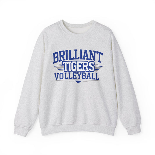 Adult Crewneck Sweatshirt \ Brilliant Tigers Volleyball \ BTV2