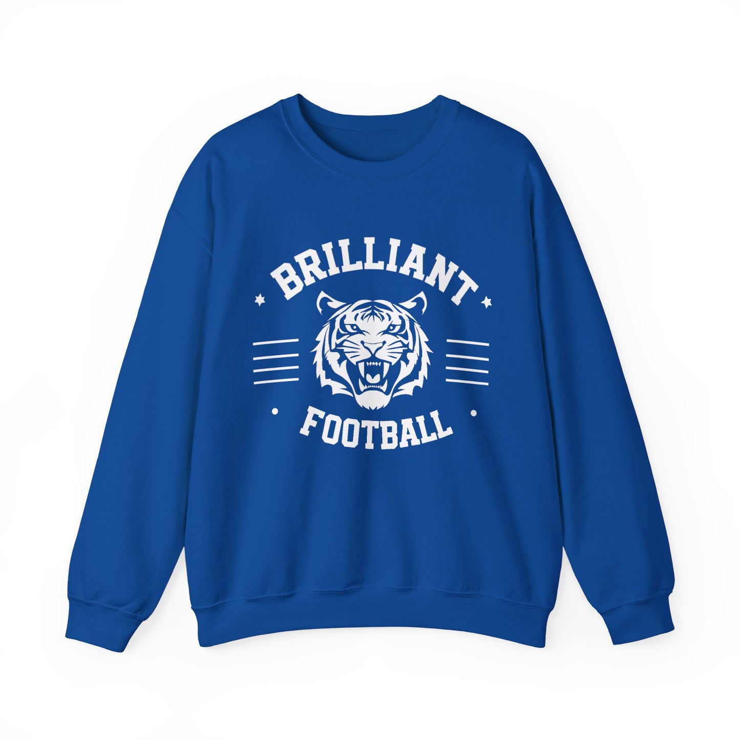 Adult Crewneck Sweatshirt \ Brilliant Tigers Football \ BTF2