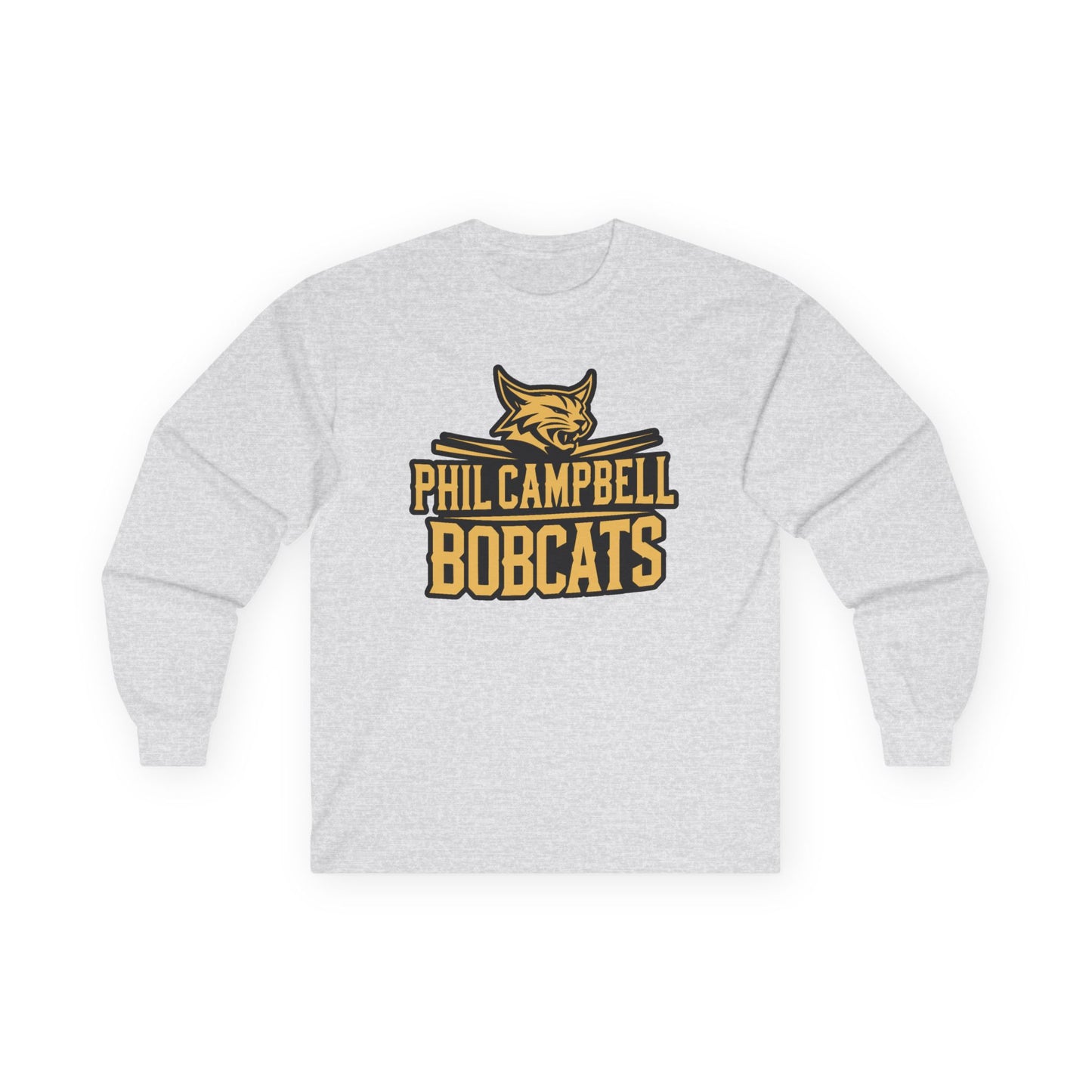 Adult Long Sleeve Tee \ Phil Campbell Bobcats \ PCB2