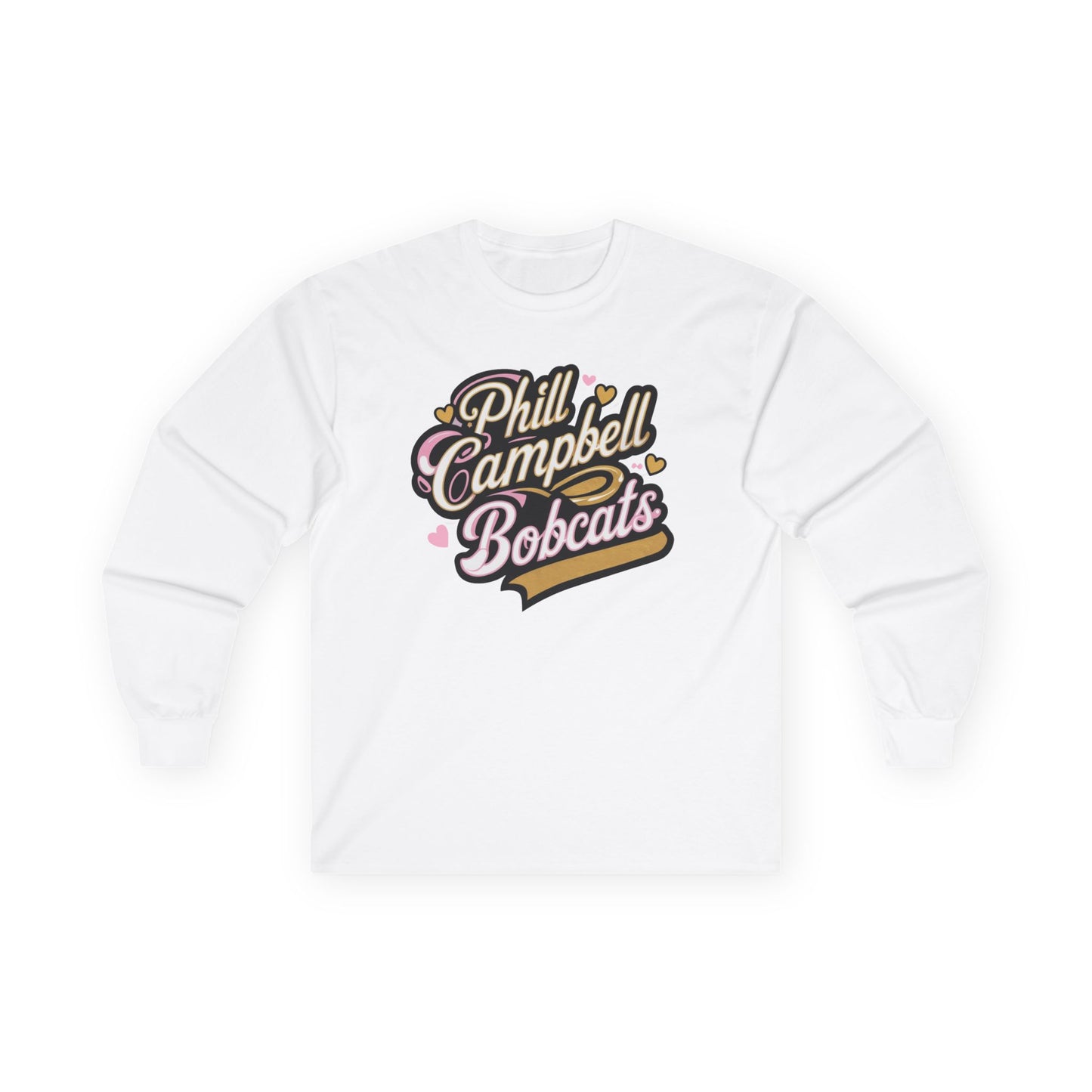 Adult Long Sleeve Tee \ Phill Campbell Bobcats \ PCBG1
