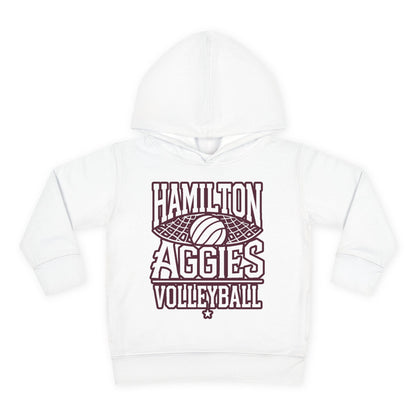 Toddler Hoodie Sweatshirt \ Hamilton Aggies Volleyball \ HAV2