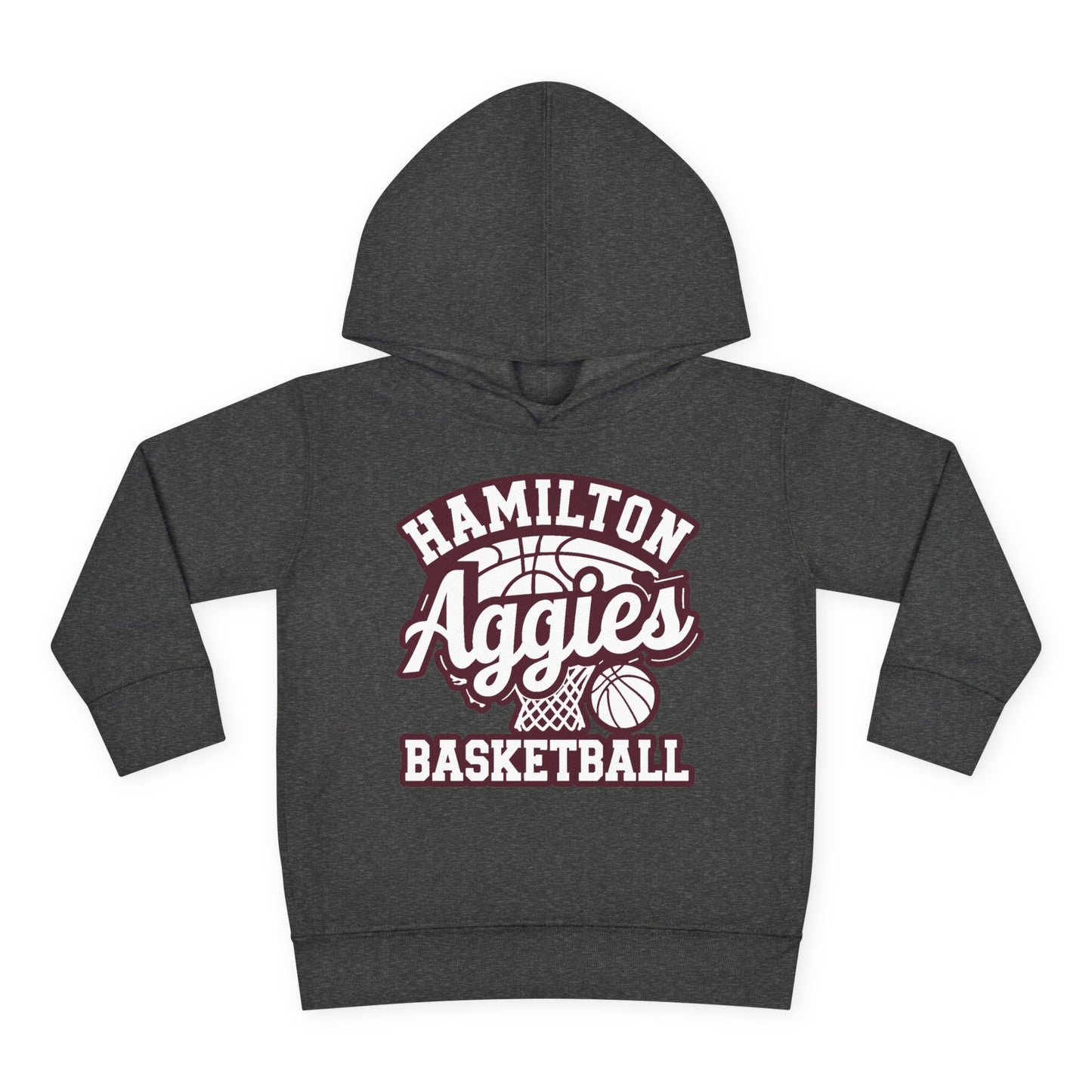 Toddler Hoodie Sweatshirt \ Hamilton Aggies Basketball \ HABBG1