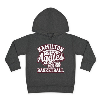 Toddler Hoodie Sweatshirt \ Hamilton Aggies Basketball \ HABBG1