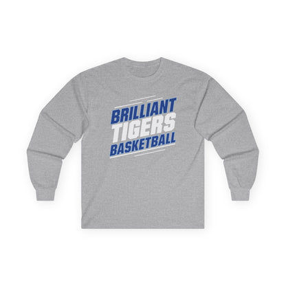 Adult Long Sleeve Tee \ Brilliant Tigers Basketball \ BTBK2