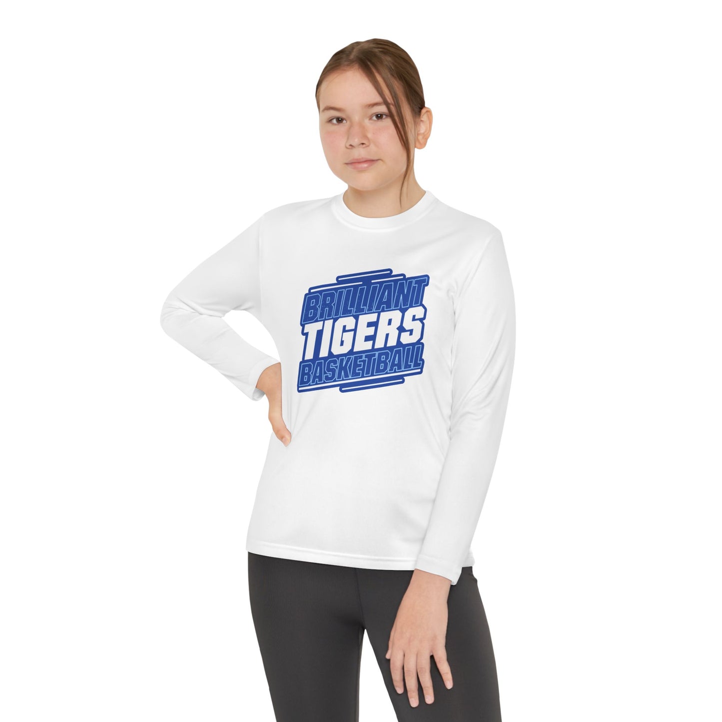 Youth Long Sleeve Tee \ Brilliant Tigers Basketball \ BTBK2