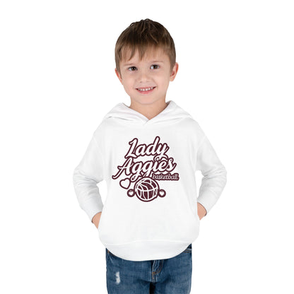 Toddler Hoodie Sweatshirt \ Hamilton Aggies Basketball \ HABBG2