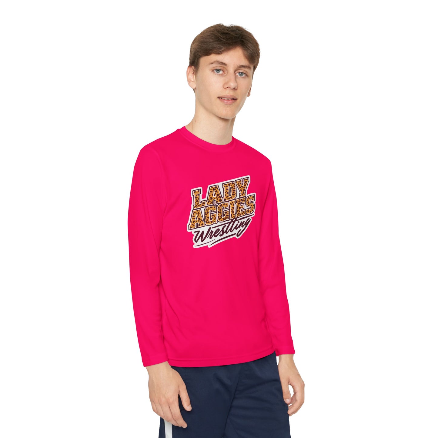 Youth Long Sleeve Tee \ Hamilton Aggies Wrestling \ HAWG3