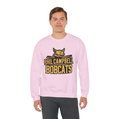 Adult Crewneck Sweatshirt \ Phil Campbell Bobcats \ PCB2