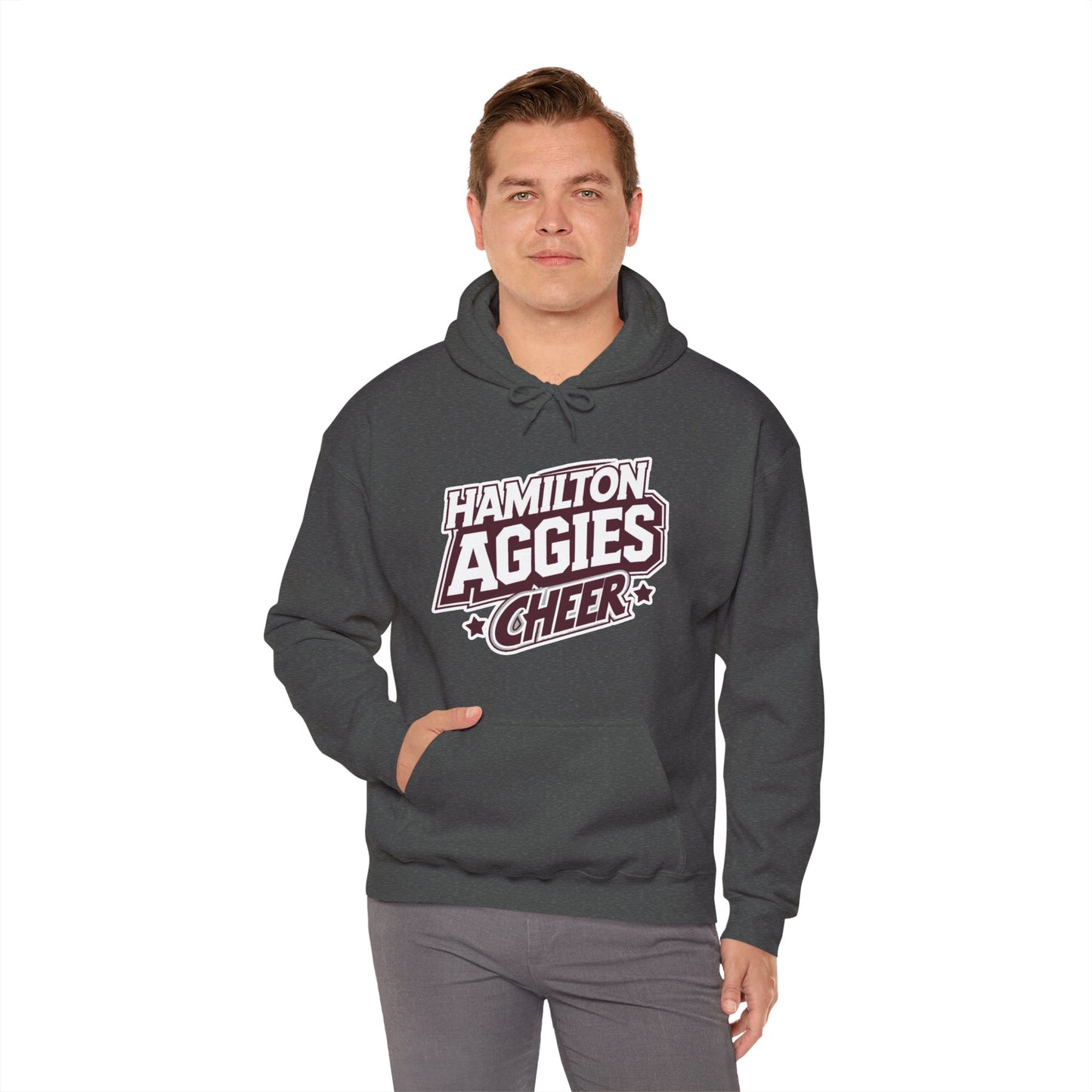 Adult Hoodie Sweatshirt \ Hamilton Aggies Cheer \ HAC1