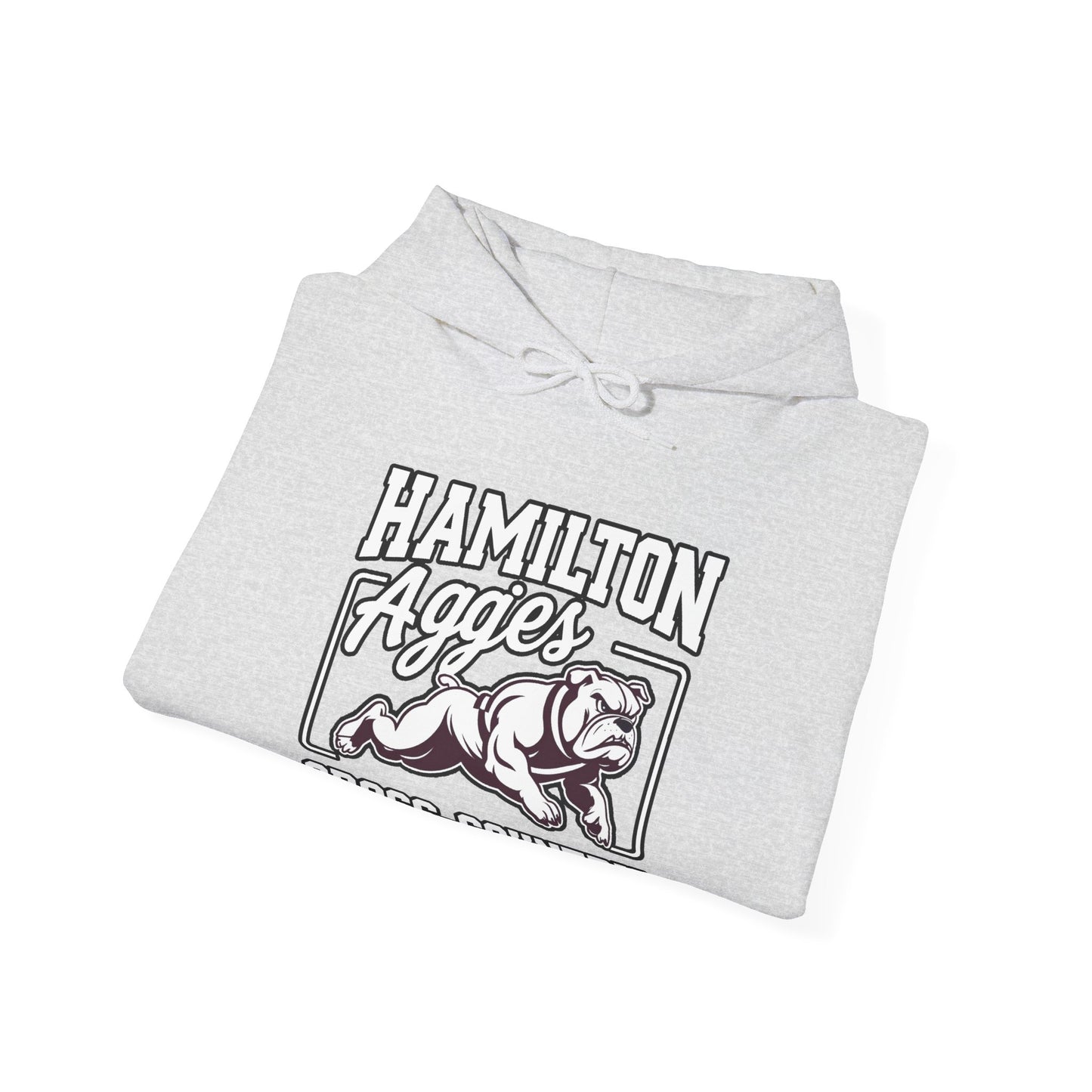 Adult Hoodie Sweatshirt \ Hamilton Aggies Cross-Country \ HCC2