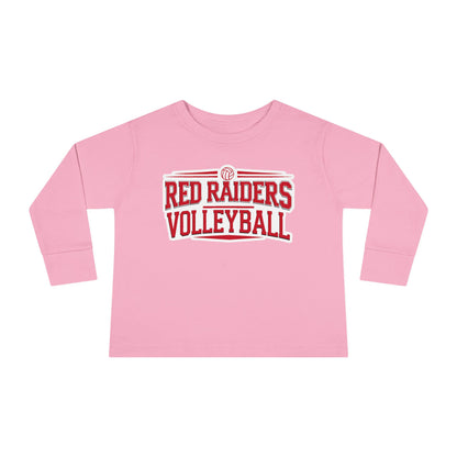 Toddler Long Sleeve Tee \ Marion County Red Raiders Volleyball \ MCV2