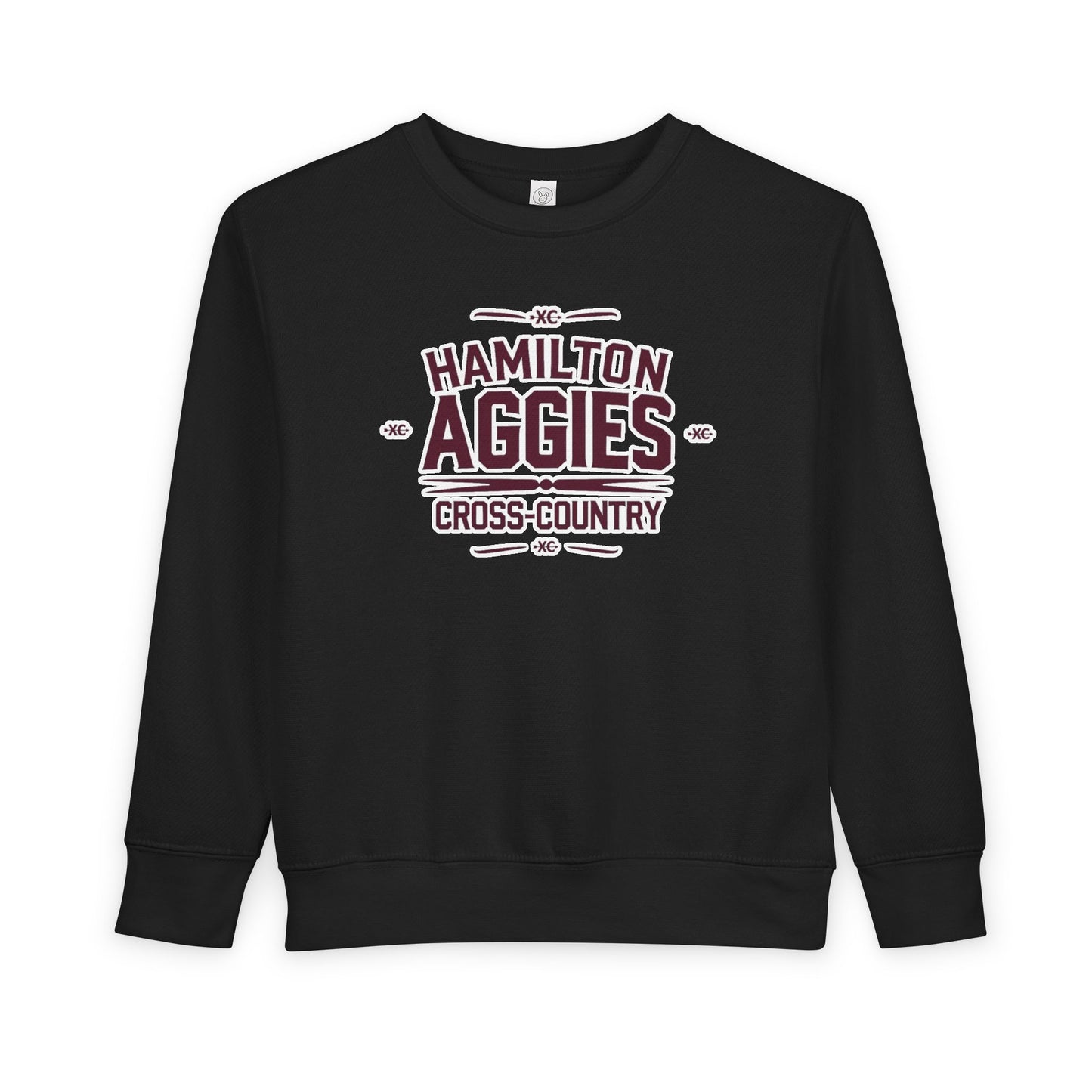 Toddler Crewneck Sweatshirt \ Hamilton Aggies Cross-Country \ HCC1