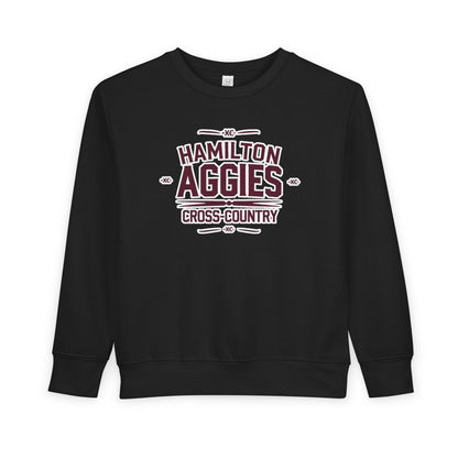 Toddler Crewneck Sweatshirt \ Hamilton Aggies Cross-Country \ HCC1