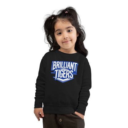 Toddler Crewneck Sweatshirt \ Brilliant Tigers \ BT2