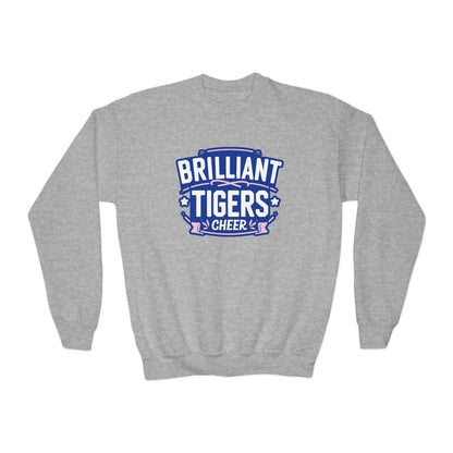 Youth Crewneck Sweatshirt \ Brilliant Tigers Cheer \ BTC2