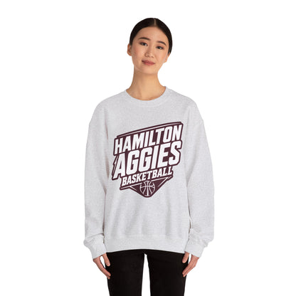 Adult Crewneck Sweatshirt \ Hamilton Aggies Basketball \ HABK2