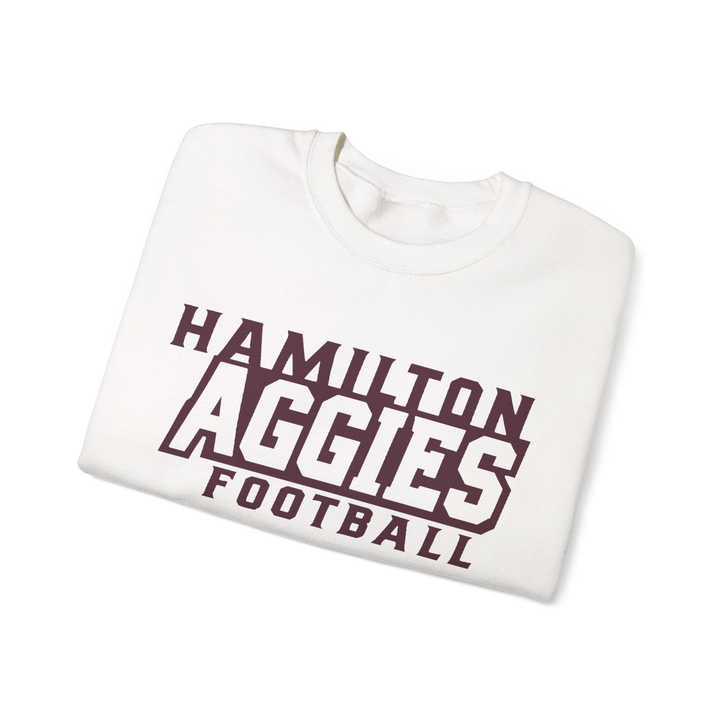 Adult Crewneck Sweatshirt \ Hamilton Aggies Football \ HAF1