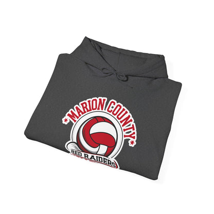 Adult Hoodie Sweatshirt \ Marion County Red Raiders Volleyball \ MCV1