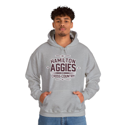 Adult Hooded Sweatshirt \ Hamilton Aggies Cross-Country \ HCC1
