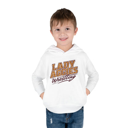 Toddler Hoodie Sweatshirt \ Hamilton Aggies Wrestling \ HAWG3