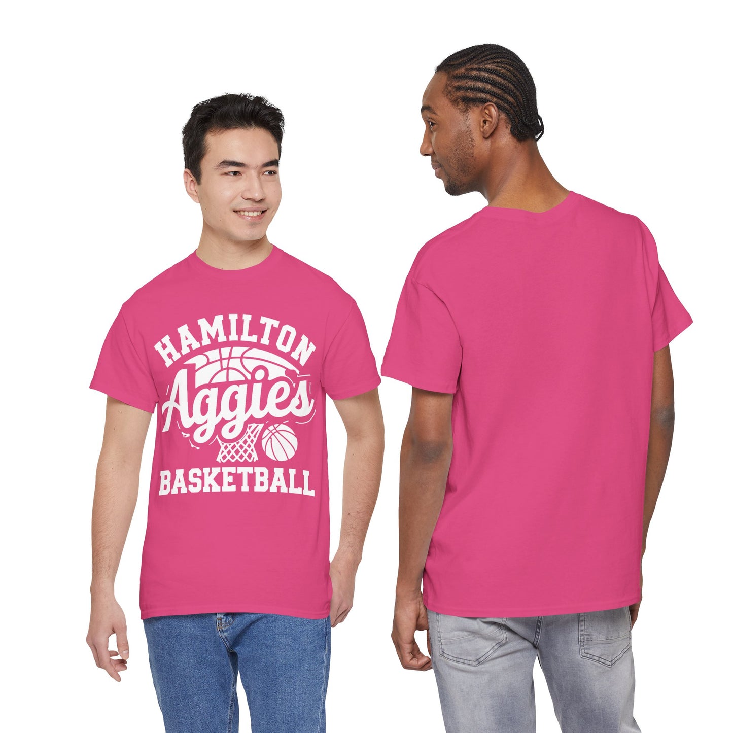Adult Tee \ Hamilton Aggies Basketball \ HABKG1