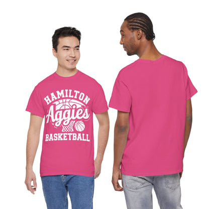 Adult Tee \ Hamilton Aggies Basketball \ HABKG1