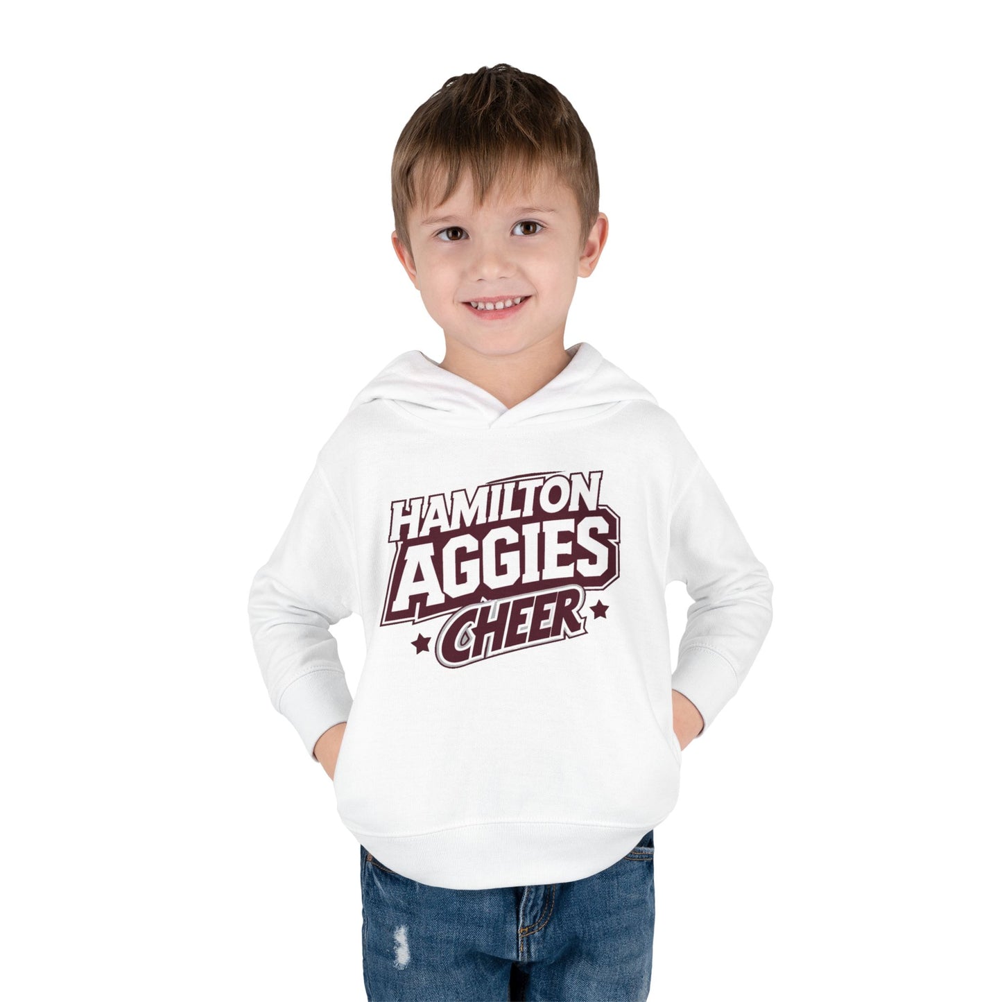 Toddler Hoodie Sweatshirt \ Hamilton Aggies Cheer \ HAC1